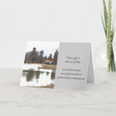 Carte de voeux, réflexions de lac - toute (Dos)