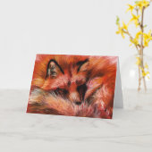 Carte de voeux Refuge Fox (Fleur jaune)