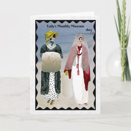 Carte de voeux Regency Fashion 1805 (Devant)