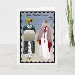 Carte de voeux Regency Fashion 1805