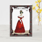 Carte de voeux Regency Fashion 1825 (Fleur jaune)