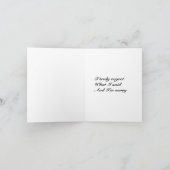 Carte de voeux Regret (Intérieur)