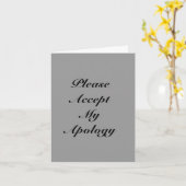 Carte de voeux Regret (Fleur jaune)