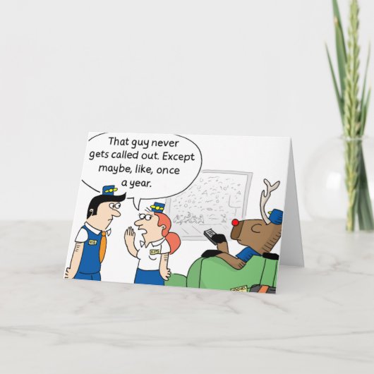 Carte de voeux Reindeer Reserve Holiday (Devant)