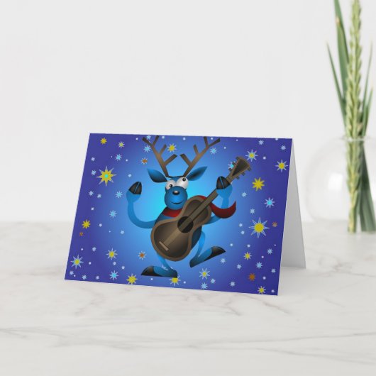 Carte de voeux Reindeer Rock (Devant)