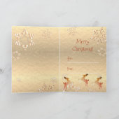 Carte de voeux Reindeer & Snowflakes (Intérieur)