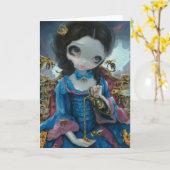 Carte de voeux "Reine des abeilles" (Fleur jaune)