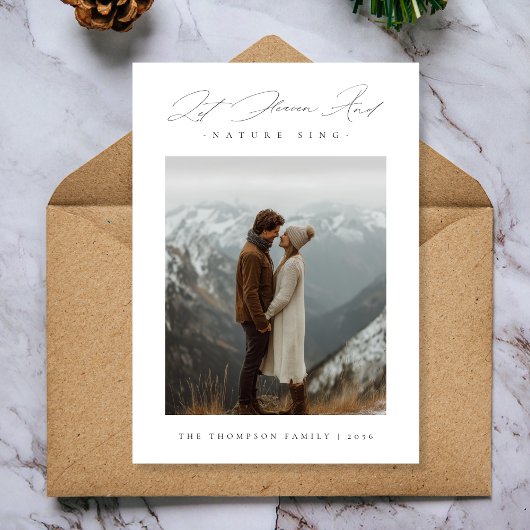 Carte de vœux religieuse avec la photo « Que le ci