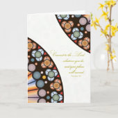 Carte de voeux religieuse de blanc d'écriture (Fleur jaune)