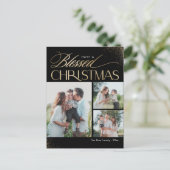 Carte de vœux religieuse de Noël bénie (Debout devant)