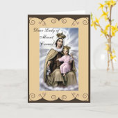 Carte de voeux religieuse de sympathie ou (Fleur jaune)