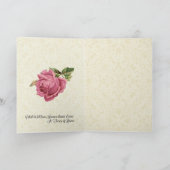 Carte de voeux religieuse florale de St Therese (Intérieur)