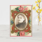 Carte de voeux religieuse florale de St Therese (Fleur jaune)