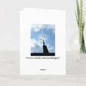 Carte de voeux religieuse heureuse de Pâques (Dos)