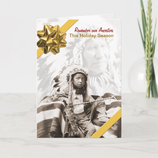 Carte de vœux Remember Our Ancestors (Devant)