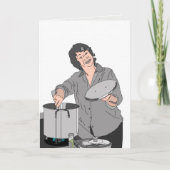 carte de voeux "remuant le pot" (Devant)