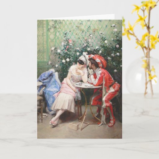 Carte de voeux Renaissance (Fleur jaune)