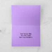 Carte de Vœux Renne Violet Or (Intérieur)