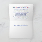 Carte de voeux repliée sur la peur (Intérieur)