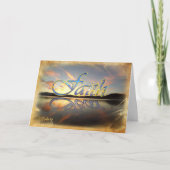 Carte de voeux repliée sur la peur (Devant)