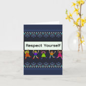 Carte de vœux Respectez-vous (Fleur jaune)