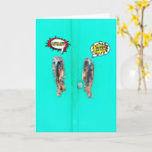 Carte de voeux Restez en contact (Fleur jaune)