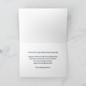 Carte de vœux "Restez en prière" (Intérieur)