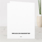 CARTE DE VOEUX RÉTRO ANNIVERSAIRE CHAT (Dos)