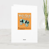 Carte de voeux rétro Jack-O-Lantern Trio Halloween (Dos)