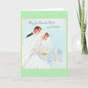 Carte de voeux Retro Mariage