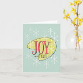 Carte de voeux Retro Noël 1958 - Personnaliser (Fleur jaune)