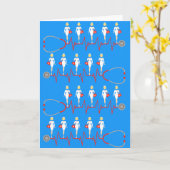 Carte de voeux Retro Nurse (Fleur jaune)