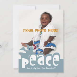 Carte de voeux Retro Peace & Joy