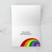 Carte de voeux Retro Rainbow (Intérieur)