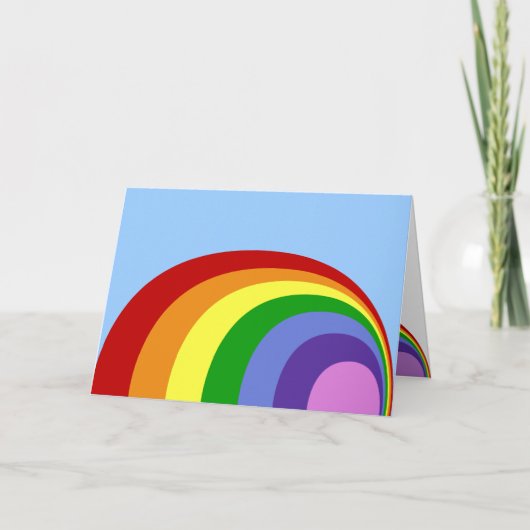 Carte de voeux Retro Rainbow (Devant)