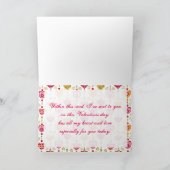 Carte de vœux Rétro Valentine Heart (Intérieur)