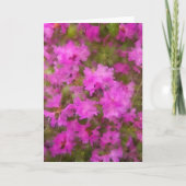 Carte de vœux - Rhododrons violets (Devant)