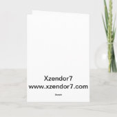 Carte de voeux Riddian Queen Fractal Art (Dos)