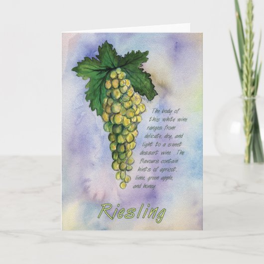 Carte de voeux Riesling Vins (Devant)