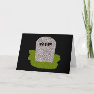 Carte de voeux RIP Tombstone