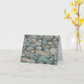 Carte de voeux River Rocks (Fleur jaune)