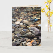 Carte de voeux River Rocks (Fleur jaune)