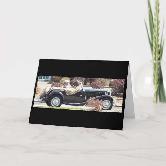 Carte de voeux Roadster (Devant)