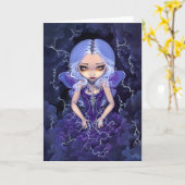 Carte de voeux "Robe des tempêtes" (Fleur jaune)