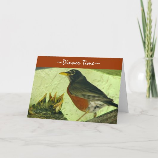 Carte de voeux Robin (Devant)
