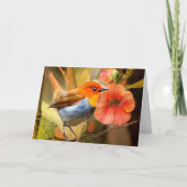 Carte de voeux Robin Japonais (Devant)