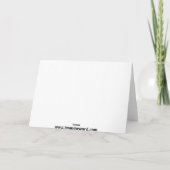 Carte de voeux Robot Bleu Cute (Dos)