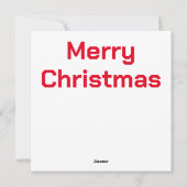 Carte de voeux Robot de Noël (Dos)