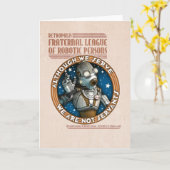 Carte de voeux Robot Labour Union (Fleur jaune)