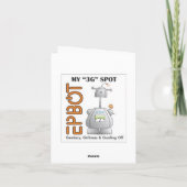 Carte de voeux Robot Retro (Dos)